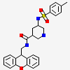 (3S,5R)-5-{[(4-methylphenyl)sulfonyl]amino}-N-(9H-xanthen-9-ylmethyl)piperidine-3-carboxamide