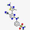 3-[[5-Cyano-4-[4-Methyl-2-(Methylamino)-1,3-Thiazol-5-Yl]pyrimidin-2-Yl]amino]benzenesulfonamide