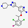 3-[(1R)-1-(2,6-dichloro-3-fluorophenyl)ethoxy]-5-(1-piperidin-4-yl-1H-pyrazol-4-yl)pyridin-2-amine