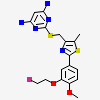 2-[({2-[3-(2-fluoroethoxy)-4-methoxyphenyl]-5-methyl-1,3-thiazol-4-yl}methyl)sulfanyl]pyrimidine-4,6-diamine