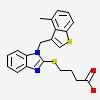4-({1-[(4-methyl-1-benzothiophen-3-yl)methyl]-1H-benzimidazol-2-yl}sulfanyl)butanoic acid