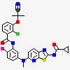 2-chloro-3-[(2-cyanopropan-2-yl)oxy]-N-{5-[{2-[(cyclopropylcarbonyl)amino][1,3]thiazolo[5,4-b]pyridin-5-yl}(methyl)amino]-2-fluorophenyl}benzamide