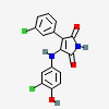 3-[(3-chloro-4-hydroxyphenyl)amino]-4-(3-chlorophenyl)-1H-pyrrole-2,5-dione