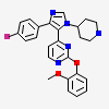 4-[4-(4-fluorophenyl)-1-(piperidin-4-yl)-1H-imidazol-5-yl]-2-(2-methoxyphenoxy)pyrimidine
