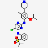 5-chloro-N~2~-[5-methyl-4-(piperidin-4-yl)-2-(propan-2-yloxy)phenyl]-N~4~-[2-(propan-2-ylsulfonyl)phenyl]pyrimidine-2,4-diamine