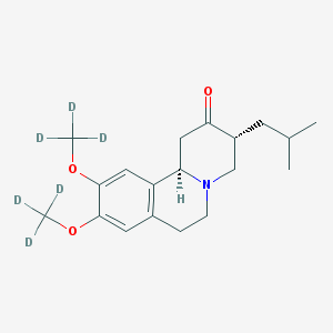 (3RS,11Brs)-9,10-di((2H3)methoxy)-3-(2-methylpropyl)-1,3,4,6,7,11b-hexahydro-2H-benzo(a)quinolizin-2-one.png