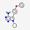 4-Amino-5-(4-phenoxyphenyl)-7H-pyrrolo[2,3-d]pyrimidin-7-yl-cyclopentane
