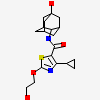 4-cyclopropyl-2-(2-hydroxyethyloxy)-N-[(1S,3R)-5-oxidanyl-2-adamantyl]-1,3-thiazole-5-carboxamide
