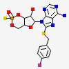 (2s,4ar,6r,7r,7as)-6-{6-Amino-8-[(4-Fluorobenzyl)sulfanyl]-9h-Purin-9-Yl}-2-Sulfanyltetrahydro-4h-Furo[3,2-D][1,3,2]dioxaphosphinin-7-Ol 2-Oxide