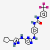 1-[4-[[4-[(5-cyclopentyl-1H-pyrazol-3-yl)amino]pyrimidin-2-yl]amino]phenyl]-3-[3-(trifluoromethyl)phenyl]urea