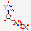 5'-O-[(R)-hydroxy{[(R)-hydroxy(phosphonooxy)phosphoryl]amino}phosphoryl]thymidine