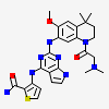 3-[(2-{[1-(N,N-dimethylglycyl)-6-methoxy-4,4-dimethyl-1,2,3,4-tetrahydroquinolin-7-yl]amino}-7H-pyrrolo[2,3-d]pyrimidin-4-yl)amino]thiophene-2-carboxamide