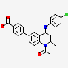 4-[(2S,4R)-1-acetyl-4-[(4-chlorophenyl)amino]-2-methyl-1,2,3,4-tetrahydroquinolin-6-yl]benzoic acid