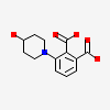 3-(4-Hydroxypiperidin-1-Yl)benzene-1,2-Dicarboxylic Acid
