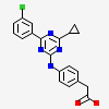 (4-{[4-(3-Chlorophenyl)-6-Cyclopropyl-1,3,5-Triazin-2-Yl]amino}phenyl)acetic Acid