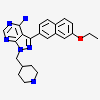 3-(7-ethoxynaphthalen-2-yl)-1-(piperidin-4-ylmethyl)-1H-pyrazolo[3,4-d]pyrimidin-4-amine