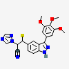 (2Z)-2-(1H-1,2,4-triazol-1-yl)-3-[3-(3,4,5-trimethoxyphenyl)-1H-indazol-5-yl]prop-2-enenitrile