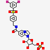 6-({4-[(3,5-Difluorophenyl)sulfonyl]benzyl}carbamoyl)-1-(5-O-Phosphono-Beta-D-Ribofuranosyl)imidazo[1,2-A]pyridin-1-Ium