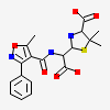 (2r,4s)-5,5-Dimethyl-2-[(1r)-1-{[(5-Methyl-3-Phenyl-1,2-Oxazol-4-Yl)carbonyl]amino}-2-Oxoethyl]-1,3-Thiazolidine-4-Carboxylic Acid