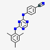 4-({4-[(2,4,6-trimethylphenyl)amino]-1,3,5-triazin-2-yl}amino)benzonitrile