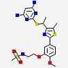 N-{2-[5-(4-{(1r)-1-[(4,6-Diaminopyrimidin-2-Yl)sulfanyl]ethyl}-5-Methyl-1,3-Thiazol-2-Yl)-2-Methoxyphenoxy]ethyl}methanesulfonamide