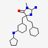 (2e,5r)-5-(2-Cyclohexylethyl)-5-{[(1s,3r)-3-(Cyclopentylamino)cyclohexyl]methyl}-2-Imino-3-Methylimidazolidin-4-One