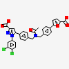 5-[4-({acetyl[4-(5-carboxyfuran-2-yl)benzyl]amino}methyl)phenyl]-1-(3,4-dichlorophenyl)-1H-pyrazole-3-carboxylic acid