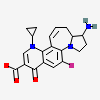 (7aR,8R)-8-amino-4-cyclopropyl-12-fluoro-1-oxo-4,7,7a,8,9,10-hexahydro-1H-pyrrolo[1',2':1,7]azepino[2,3-h]quinoline-2-carboxylic acid