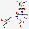 (1s,5s,6r)-10-[(3,5-Dichlorophenyl)sulfonyl]-5-[(1r)-1,2-Dihydroxyethyl]-3-[2-(3,4-Dimethoxyphenoxy)ethyl]-3,10-Diazabicyclo[4.3.1]decan-2-One