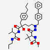 methyl {(2S)-1-[2-(biphenyl-4-ylmethyl)-2-{(4R)-4-hydroxy-5-{[(2S)-3-methyl-1-oxo-1-(prop-2-en-1-ylamino)butan-2-yl]amino}-5-oxo-4-[4-(prop-2-en-1-yl)benzyl]pentyl}hydrazinyl]-3,3-dimethyl-1-oxobutan-2-yl}carbamate