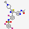 N-{4-[2-(1-cyclopropylpiperidin-4-yl)-4-(3-{[(2,5-difluorophenyl)sulfonyl]amino}-2-fluorophenyl)-1,3-thiazol-5-yl]pyridin-2-yl}acetamide