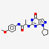 N~2~-(1-Cyclopentyl-4-Oxo-4,7-Dihydro-1h-Pyrazolo[3,4-D]pyrimidin-6-Yl)-N-(4-Methoxyphenyl)-D-Alaninamide