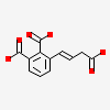 3-[(1E)-3-carboxyprop-1-en-1-yl]benzene-1,2-dicarboxylic acid