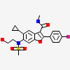 5-cyclopropyl-2-(4-fluorophenyl)-6-[(2-hydroxyethyl)(methylsulfonyl)amino]-N-methyl-1-benzofuran-3-carboxamide