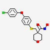 4-({[4-(4-chlorophenoxy)phenyl]sulfanyl}methyl)-N-hydroxytetrahydro-2H-pyran-4-carboxamide