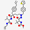 methyl ~{N}-[(2~{S})-3,3-dimethyl-1-[2-[(4~{R})-5-[[(2~{S})-3-methyl-1-oxidanylidene-1-(prop-2-enylamino)butan-2-yl]amino]-4-oxidanyl-5-oxidanylidene-4-[(4-prop-2-enylphenyl)methyl]pentyl]-2-[(4-thiophen-2-ylphenyl)methyl]hydrazinyl]-1-oxidanylidene-butan-2-yl]carbamate