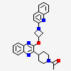 1-[4-(3-{[1-(quinolin-2-yl)azetidin-3-yl]oxy}quinoxalin-2-yl)piperidin-1-yl]ethanone