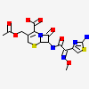 (6R,7R)-3-(acetyloxymethyl)-7-[[(2Z)-2-(2-amino-1,3-thiazol-4-yl)-2-methoxyimino-ethanoyl]amino]-8-oxo-5-thia-1-azabicyclo[4.2.0]oct-2-ene-2-carboxylic acid