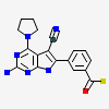 2-Amino-6-(3-Formylphenyl)-4-(Pyrrolidin-1-Yl)-7h-Pyrrolo[2,3-D]pyrimidine-5-Carbonitrile