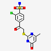 2-chloro-4-{[(4-methyl-6-oxo-1,6-dihydropyrimidin-2-yl)sulfanyl]acetyl}benzenesulfonamide