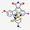 [(amino-kappaN)methanethiolato](3-fluoro-9-methoxypyrido[2,3-a]pyrrolo[3,4-c]carbazole-5,7(6H,12H)-dionato-kappa~2~N,N')(N-methyl-1,4,7-trithiecan-9-amine-kappa~3~S~1~,S~4~,S~7~)ruthenium