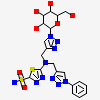 2-({[1-(Beta-D-Glucopyranosyl)-1h-1,2,3-Triazol-4-Yl]methyl}[(1-Phenyl-1h-1,2,3-Triazol-4-Yl)methyl]amino)-5-Sulfamoyl-1,3,4-Thiadiazole