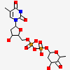 [(2r,3s,5r)-3-Hydroxy-5-(5-Methyl-2,4-Dioxo-3,4-Dihydropyrimidin-1(2h)-Yl)tetrahydrofuran-2-Yl]methyl (2r,4r,6r)-4-Hydroxy-6-Methyl-5-Oxotetrahydro-2h-Pyran-2-Yl Dihydrogen Diphosphate