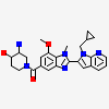 [(3S,4R)-3-amino-4-hydroxypiperidin-1-yl]{2-[1-(cyclopropylmethyl)-1H-pyrrolo[2,3-b]pyridin-2-yl]-7-methoxy-1-methyl-1H-benzimidazol-5-yl}methanone