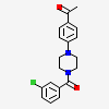 1-{4-[4-(3-chlorobenzoyl)piperazin-1-yl]phenyl}ethanone