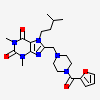 8-{[4-(furan-2-ylcarbonyl)piperazin-1-yl]methyl}-1,3-dimethyl-7-(3-methylbutyl)-3,7-dihydro-1H-purine-2,6-dione