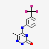 6-methyl-5-{[3-(trifluoromethyl)phenyl]amino}-1,2,4-triazin-3(4H)-one