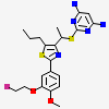 (R)-2-((1-(2-(3-(2-fluoroethoxy)-4-methoxyphenyl)-5-propylthiazol-4-yl)ethyl)thio)pyrimidine-4,6-diamine