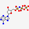 2'-deoxy-5'-O-[(R)-hydroxy{[(R)-hydroxy(phosphonooxy)phosphoryl]amino}phosphoryl]adenosine