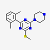 2-(2,6-Dimethylphenyl)-4-(Methylsulfanyl)-6-(Piperazin-1-Yl)-1,3,5-Triazine
